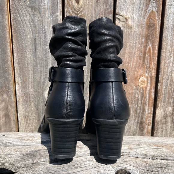 Earth Origins Wheaton Wade Black Ankle Boots bootie size 7.5 - Picture 2 of 16
